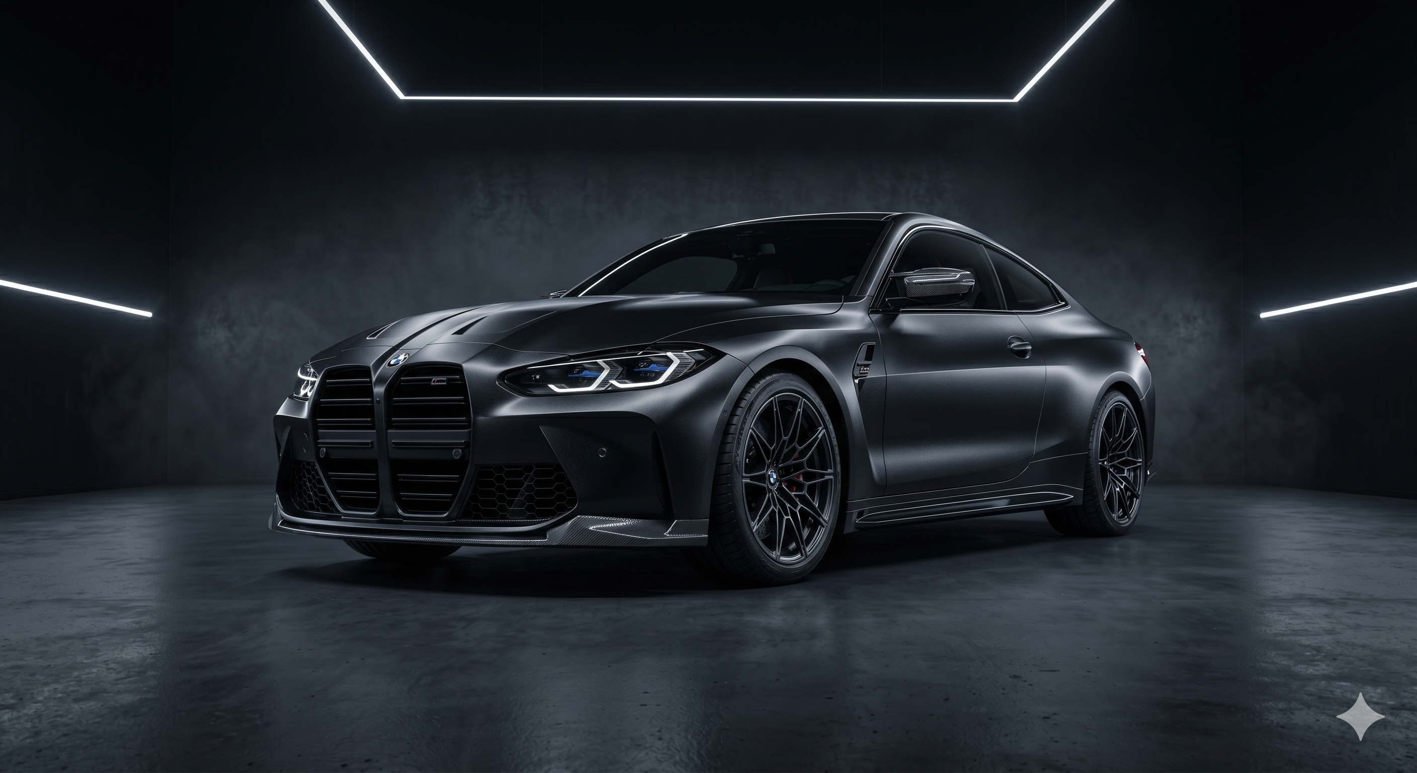 After — BMW M4 Frozen Black Metallic custom mix